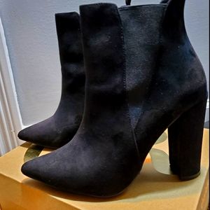 Ankle black booties